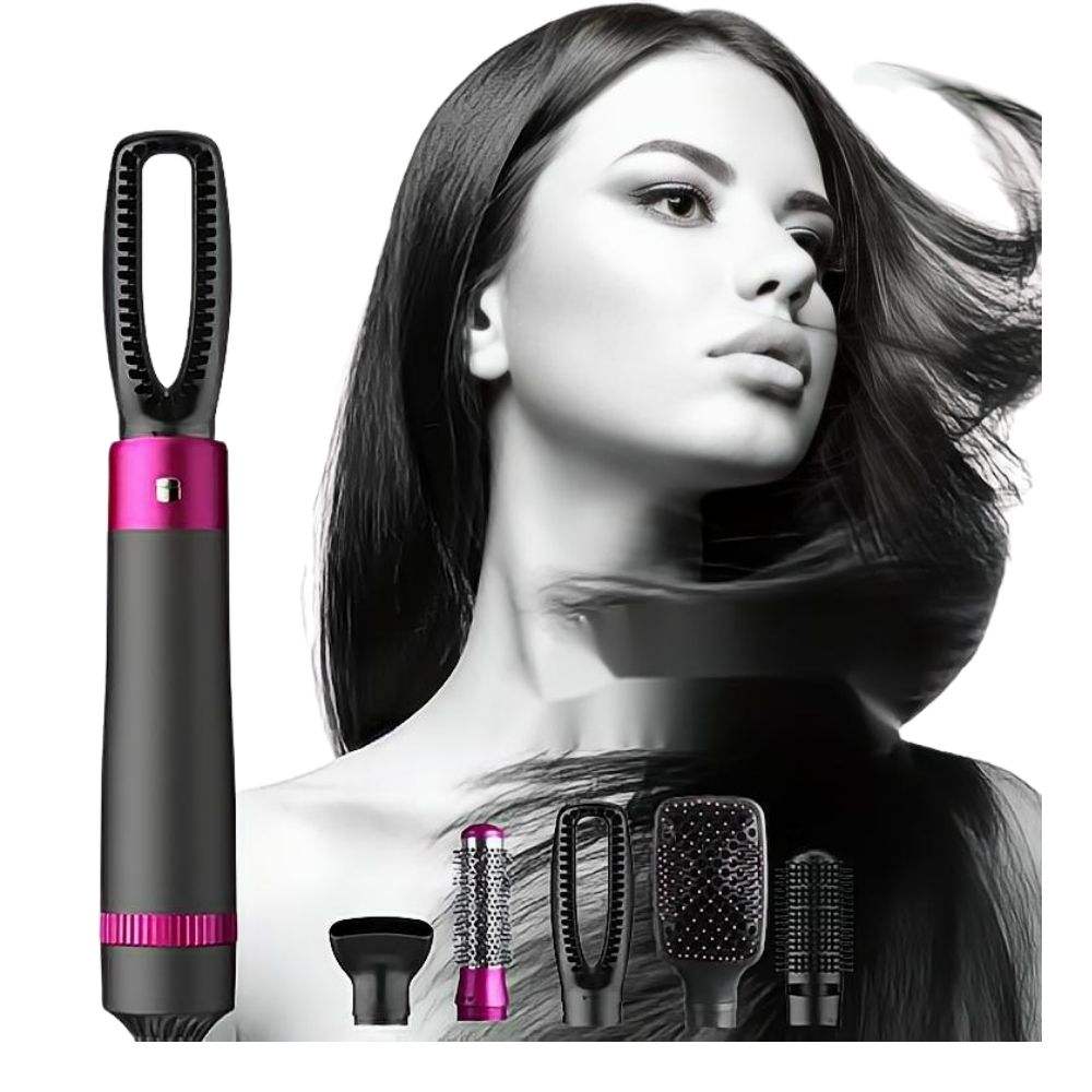 Hot Air Brush Dry, Style, and Volumize with Ionic Technology (5-in-1)